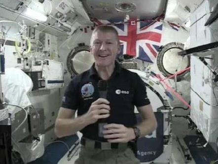Tim Peake spoke The Tempest class in a live webcast from the International Space Station