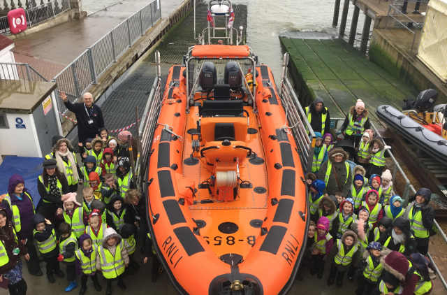 Reception Classes visit Cowes Lifeboat Station