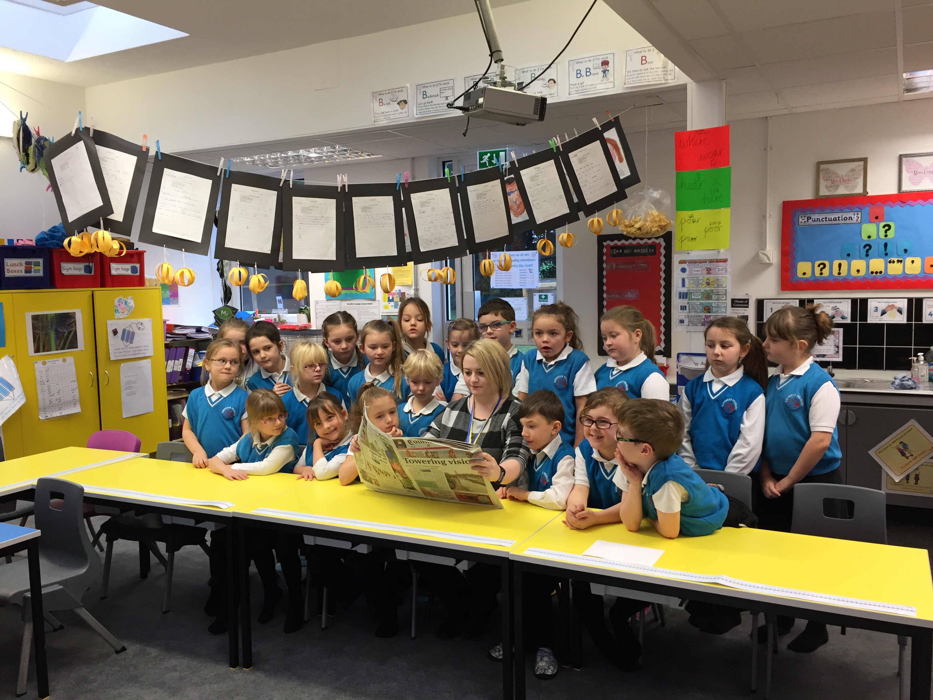 News reporter visits Year 2