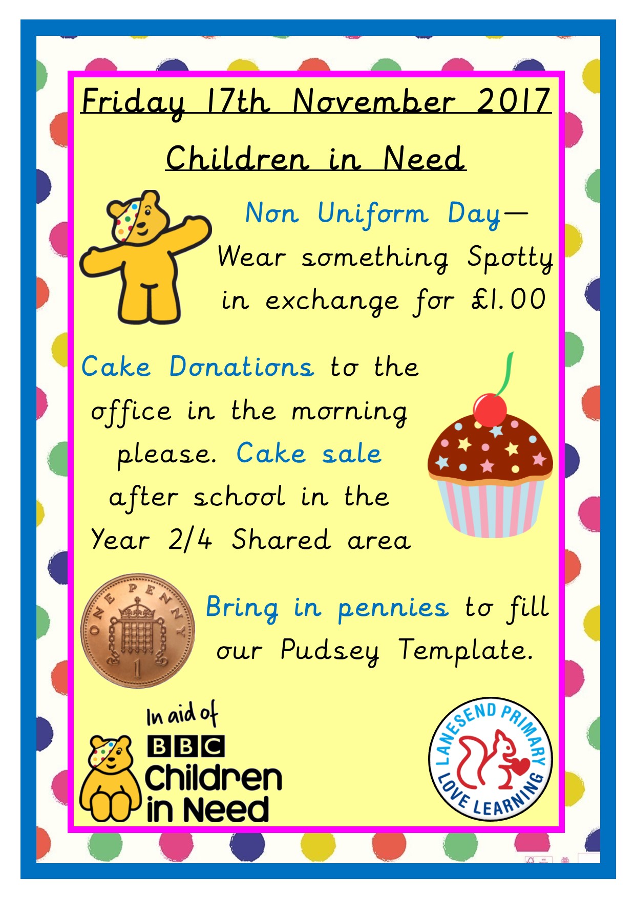 Plans for Children in Need 2017
