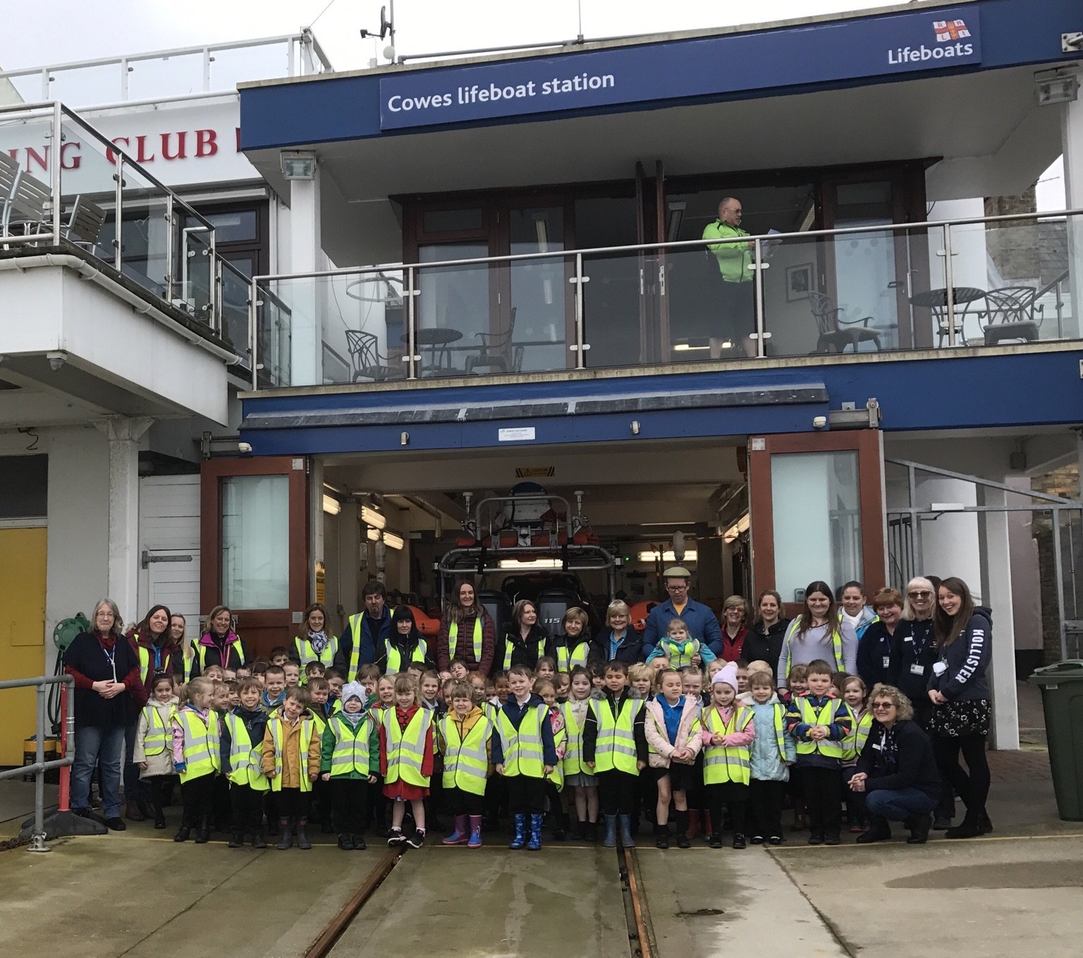 Reception visit to Cowes Lifeboat Station