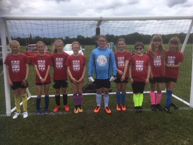 Our girls football team visited the Hampshire Games